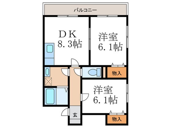 メゾン小西の物件間取画像